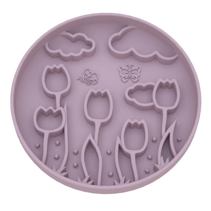 skov pet slow feeder bowl tulip purple
